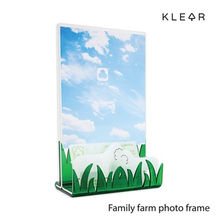 KLEAR Family farm photo frame กรอบรูปตั้งโต๊ะ ป้ายแสดงสินค้า ป้ายราคา ป้ายอะคริลิค : K107