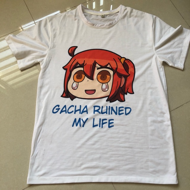 เสื้อยืด - fate grand - gudako - gaccha ruined my life - เกลือ