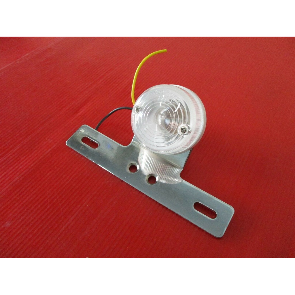 TAILLIGHT (12V.) "CLEAR" For YAMAHA R5 R3 XS1 XS1B XS2 XS750 XS850 XS1100  // ไฟท้าย พร้อม เหล็กยึด