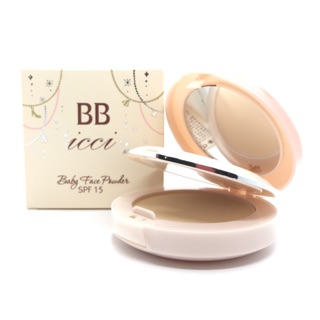 แป้งพัพ2ชั้น BB icci baby face powder SPF15++