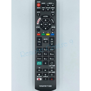 รีโมททีวี  Panasonic รุ่น N2QAYB171220 มีปุ่ม  Netflix / Home / APPS