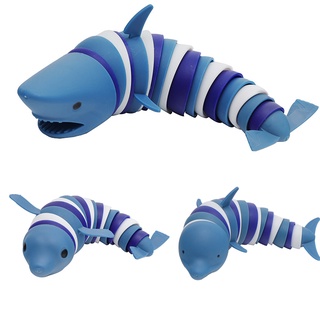 19cm Fidget 3D Marine Shark And Dolphin Stretch Sensory Stress Toy Anti Anxiety Kids