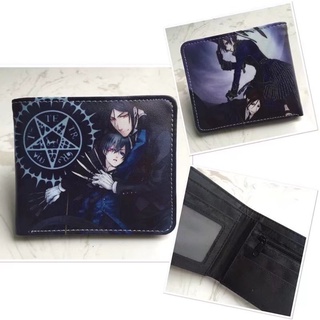 กระเป๋าสตางค์ หนัง PU ใบสั้น ลาย Tokyo Ghoul Black Butler Zelda Fairy Tail ลําลอง สําหรับนักเรียน