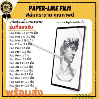 ฟิล์มกระดาษ ฟิล์มป้องกันหน้าจอ ฟิล์มกันรอยทุกรุ่น ฟิล์ม Air 5 และ Mini 6 มาแล้ว