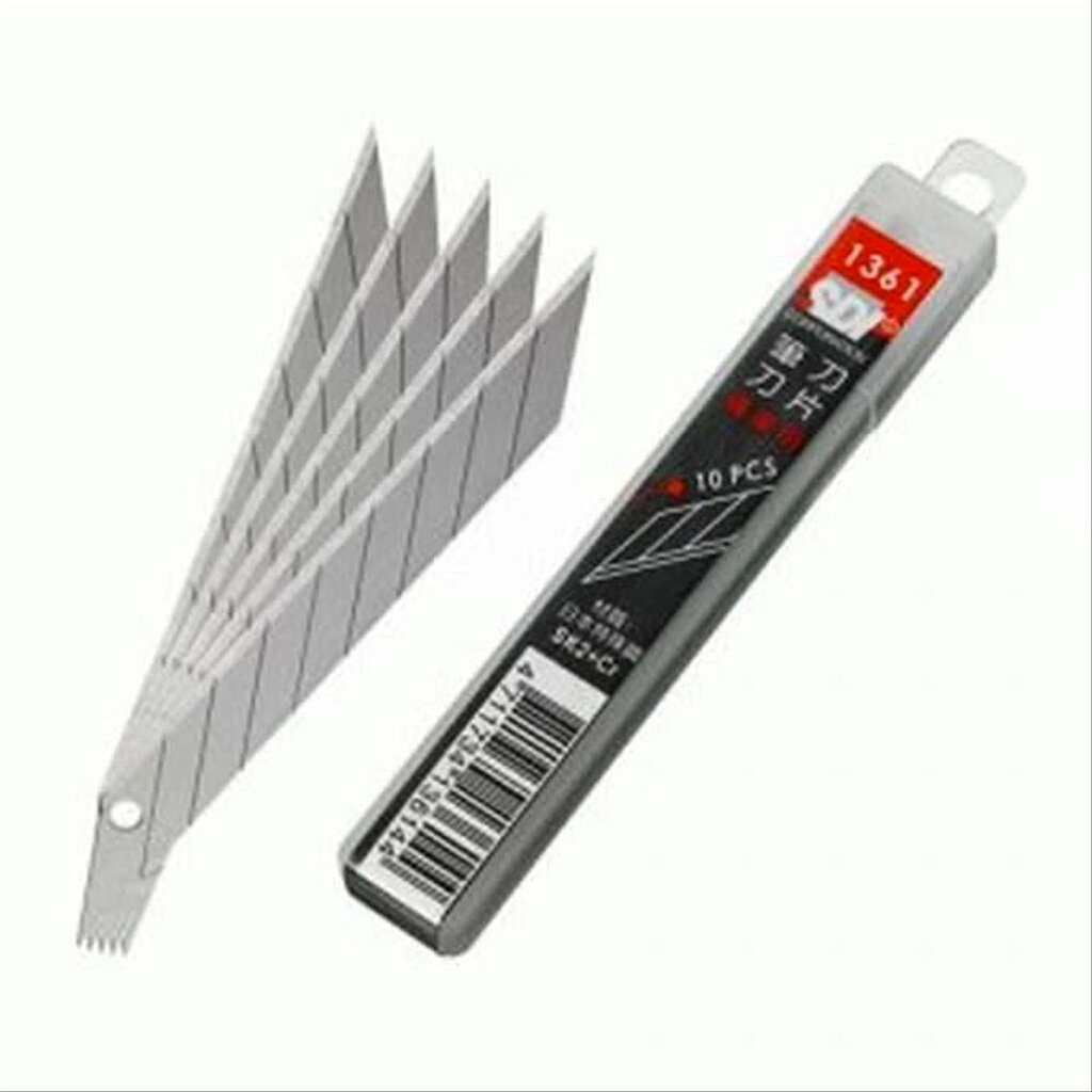 ใบมีดคัตเตอร์ 9 x 73.4 มม. (หลอด 10 ใบ) SDI 1361 ( จำนวน 1 หลอด)