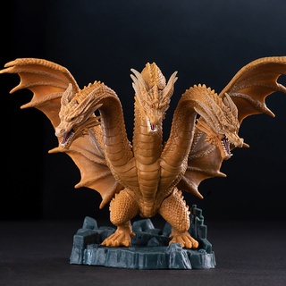 โมเดลตุ๊กตาฟิกเกอร์ Ghidorah Kedora Three Headed Dragon Godzilla King Kong ของเล่นสําหรับเด็ก