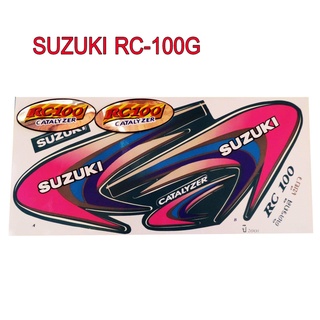 A สติ๊กเกอร์ติดรถมอเตอร์ไซด์ สำหรับ SUZUKI RC-100G