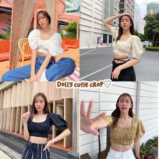 ♡Dolly cutie Crop♡เสื้อครอปแขนพองน่ารัก