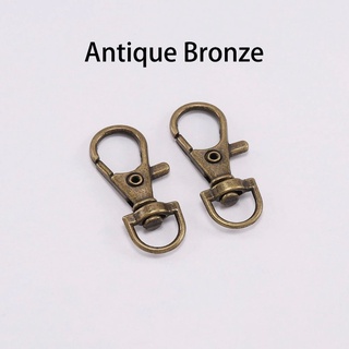 ห่วงคลาย ห่วงหมุน (swivel, lobster clasp) สี Antique bronze วัสดุ Zinc alloy ขนาด 17x38mm สวยทน แข็งแรง DIY