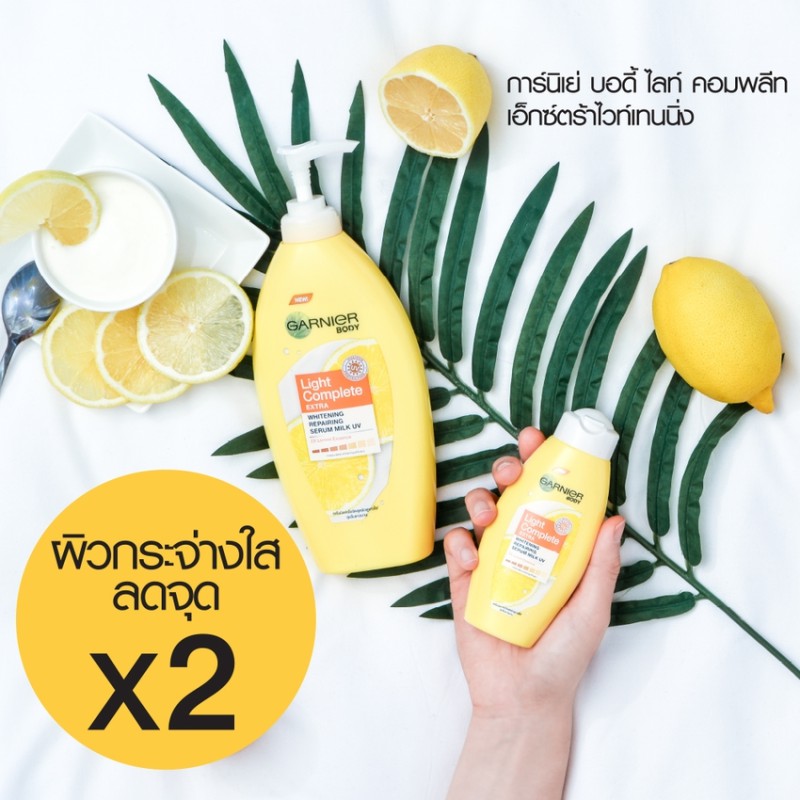 การ์นิเย่ ไวท์เทนนิ่ง โลชั่น แพ็กคู่ 400 มล._Garnier_Light Complete Body(โลชั่นการ์นิเย่, โลชั่นผิวขาว) #4