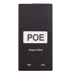 24 v 0 . 5 a 24 w desktop poe อะแดปเตอร์หัวฉีด ethernet สําหรับกล้องวงจรปิด