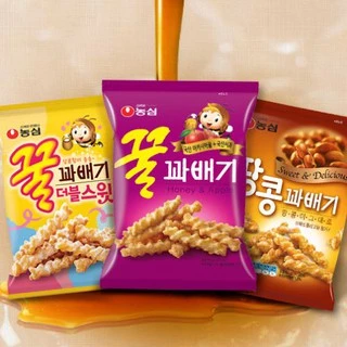 NONGSHIM HONEY TWIST SNACK ฮันนี่ ทวิสท์ สแน็ค (ขนมอบกรอบเกลียวรสน้ำผึ้ง)