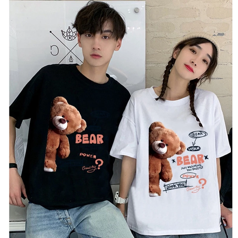 BK-496-SHORT เสื้อยืดแขนสั้นพร้อมส่ง 7สี ลายการ์ตูน ขายดีตามเทรนต์ ลายน่ารัก สีสันสดใส่น่ารัก ใส่ได้ทั้งหญิงและชาย