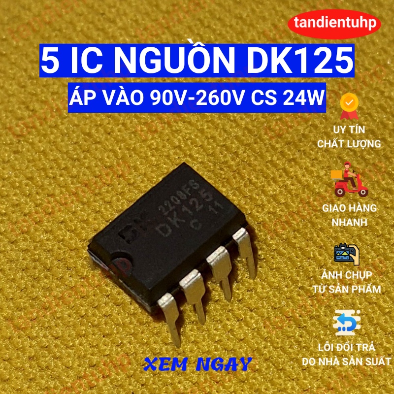 Power IC DK125 ช่วงแรงดันไฟฟ้าอินพุต 90V-260V ความจุสูงสุด 24W สินค้าใหม่ของแท้ ทดสอบโดยตรงบนวงจรวิ่