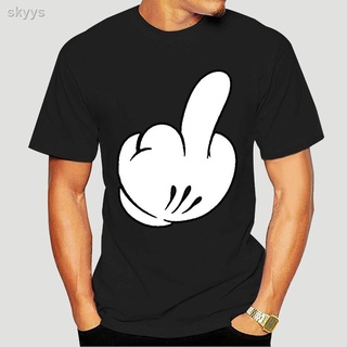 ▬┇◘Mickey Swearing T-Shirt funny rude middle finger Mens Cool Casual pride t shirt men Unisex New Fashion tshirt Loose S