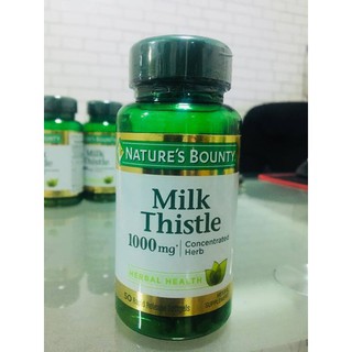 50% Sale!!! EXP: 07/23 Milk Thistle มิลค์ ทิสเซิล 1000 mg 50 Rapid Release Softgels (Natures Bounty) บำรุง ดีท๊อกซ์ตับ