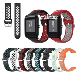 สายนาฬิกาซิลิโคนนิ่ม สำหรับ Huami Amazfit Bip 3 Lite S U Pro Bip3