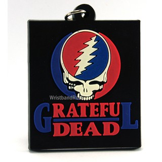 GRATEFUL DEAD พวงกุญแจ ยาง เท่ๆ  เกรทฟูลเดด ร็อค พังค์ เมทัล ไม่เท่คืนได้ GFD112