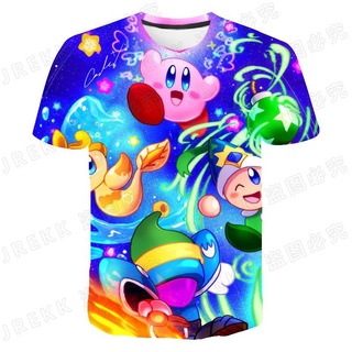  kirby T-Shirt kids Anime Cute 3D Print Streetwear boy girl Fashion Casual T Shirt  Kids Hip Hop Tees Tops Clothes