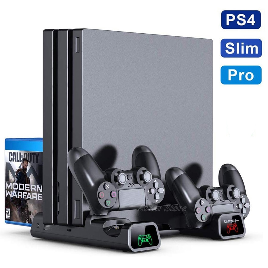 แท่นชาร์จ พัดลมระบายความร้อน แนวตั้ง สําหรับ PS4 PS4 Pro PS4 Slim 2 10