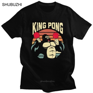 [100% Cotton]เสื้อยืดคอกลม ผ้าฝ้าย 100% พิมพ์ลาย King Pong แฟชั่นฤดูร้อน สําหรับผู้ชาย