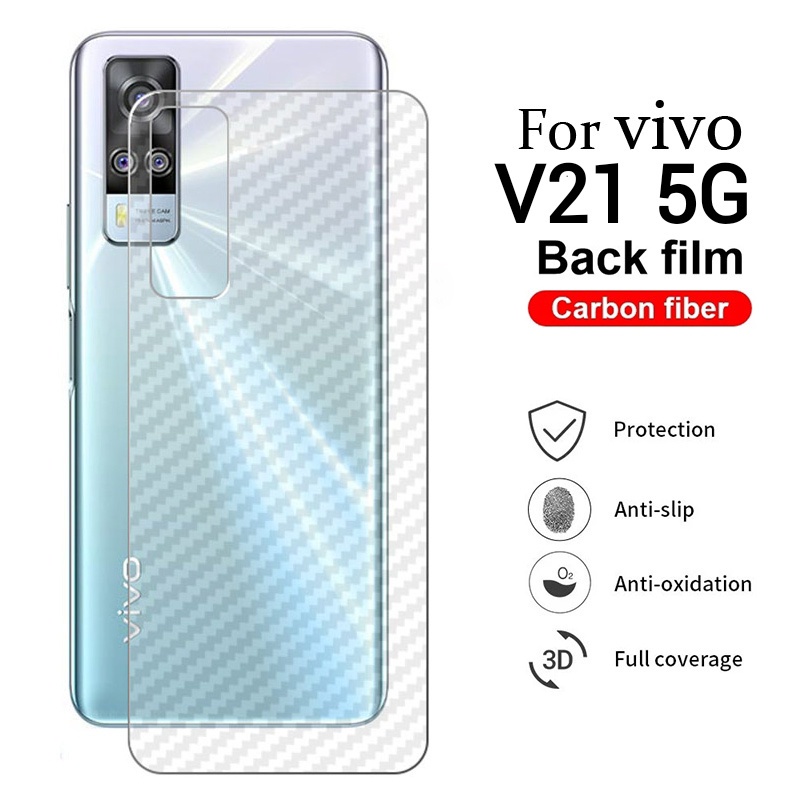 มือถือ ฟิล์มVivo V21 5G กันรอย ฟิล์มหลัง เคฟล่า