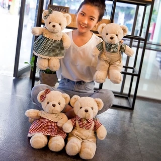 ตุ๊กตาหมีเท็ดดี้ เท้าจุด ขนาด40cm ตุ๊กตาน่ารัก ตุ๊กตานุ่มนิ่ม ของขวัญวันเกิด Teddy bear with speckled feet birthday gift