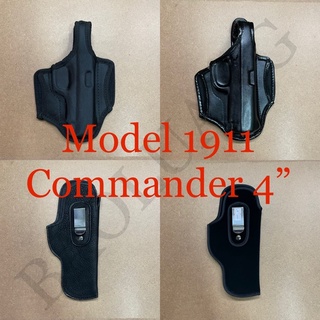 Model 1911-4 นิ้ว Commander ซองปืนพกนอก-พกใน Smith M39, M59, Para P12, Llama 1911, Kimber, แบลงกัน