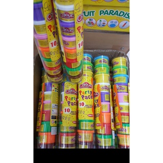 แป้งโดว์ 10 สี 10 กระปุก เสริมพัฒนาการ เสริมสร้างจินตนาการ Color Dough Party Pack 10pcs