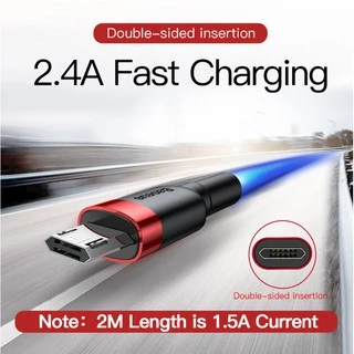 🔥ถูก/แท้🔥BASEUS สายชาร์จเร็ว สายถัก Android Micro USB รองรับ Fast Charge 2.4A สายชาร์จแอนดรอย สายไมโคร สายMicro
