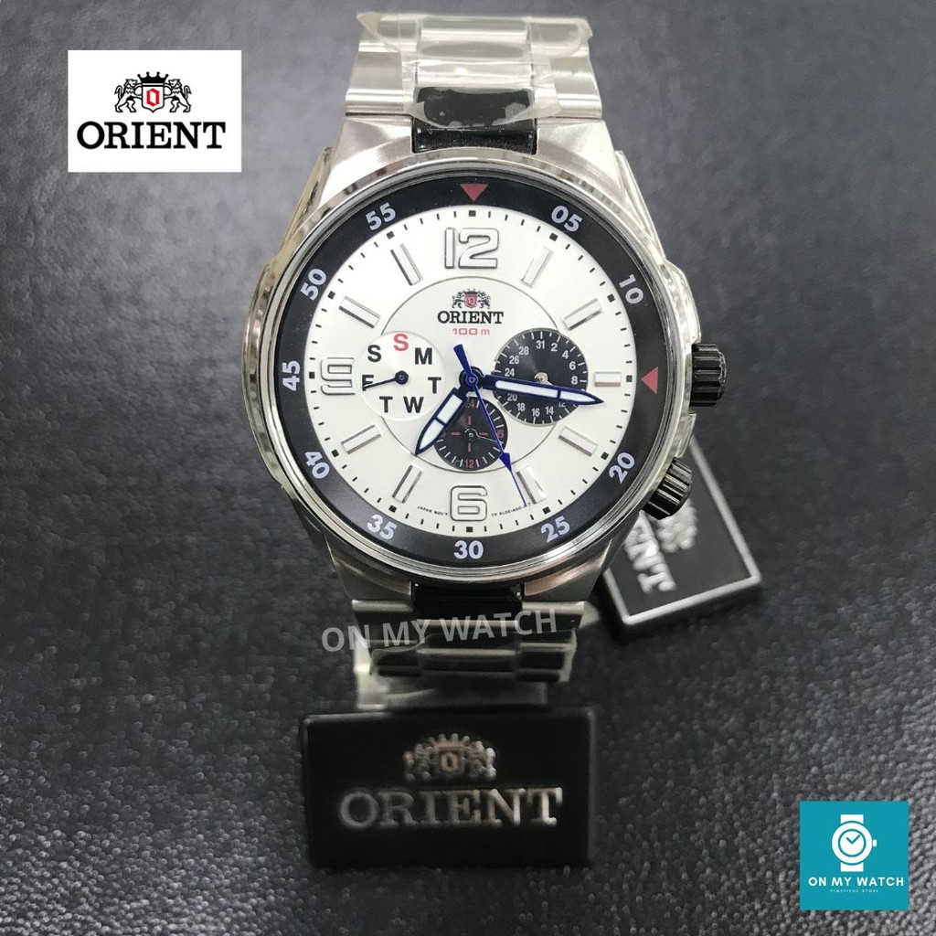 นาฬิกาข้อมือ ORIENT Quartz รุ่น FRL02002B0 หน้าปัดขาว