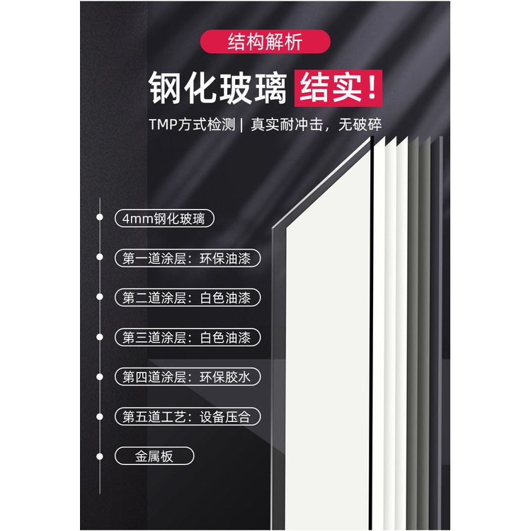 กระดานไวท์บอร์ดกระจกนิรภัย | กระดานเขียน | กระดานมาร์คเกอร์ / กระจกนิรภัยไวท์บอร์ดแขวนครัวเรือนแม่เหล็กกระดานดํากระดานเขียนหมายเหตุกระดานวาดภาพลบได้การเรียนการสอน - รูปที่ 6