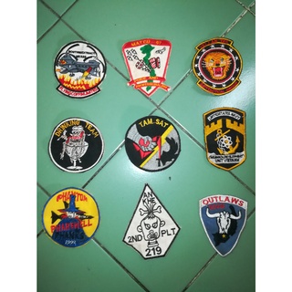 อาร์มเครื่องหมายหน่วย US Vietnam War Patch อาร์มผ้าทหารอเมริกายุคสงครามเวียดนาม