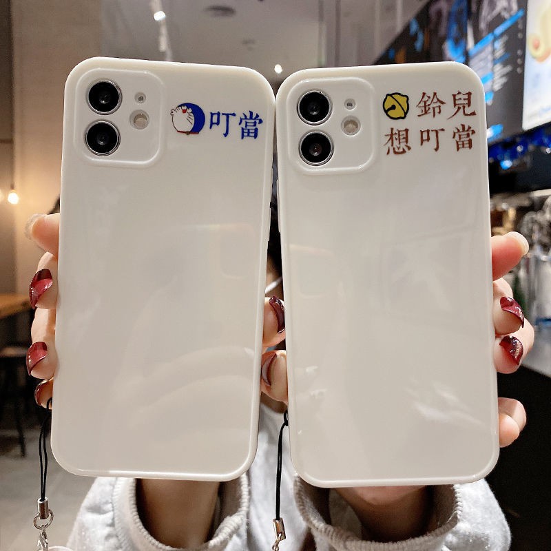PHONE CEASESimple jingle couple apple 12 / 11promax anti-drop mobile phone shell xr all-inclusive xs