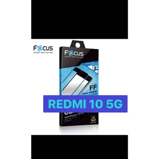 Redmi 10 5G เรดมี่ Focus โฟกัส ฟิล์มกันรอย ฟิล์มกระจกกันรอยแบบใส เต็มจอ ขอบดำ (หน้า+หลัง)