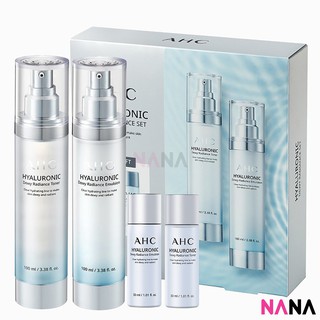 AHC Hyaluronic Dewy Radiance Skin Care Set (2x100ml + 2x30ml) สกินแคร์ไฮยาลูโรนิก ช่วยบำรุงผิว