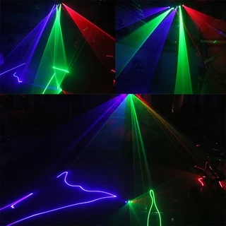 ไฟเลเซอร์ปาร์ตี้ RGB 3 รู พร้อมการควบคุมด้วยเสียง Three-Hole RGB Laser Light เส้นจะหลากหลายและสวยงาม จัดส่งจากประเทศไทย