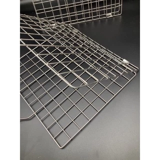 เหล็กปิ้งปลา ไซส์ใหญ่สแตนเลสแท้ไม่ขึ้นสนิม（50cm *29cm)
