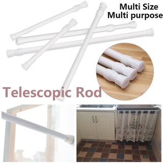 ราวแขวนผ้าม่าน ไม้เท้ายืดหดปรับระดับได้ราวม่านอาบน้ำรางหน้าต่างแขวน Tension Rod Curtain Shower Adjustable Rod Spring