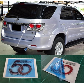 toyota-แท้ logo ฉลองครบรอบ 50 ปี TOYOTA สำหรับพร้อมติด กาวหลังในตัว ของแท้แน่นอน