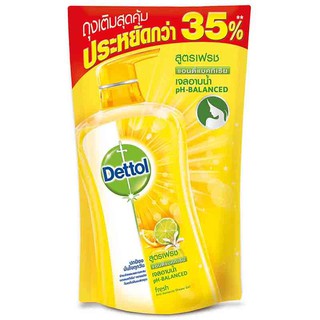 Dettol เดทตอล เจลอาบน้ำ แอนตี้แบคทีเรีย สูตรเฟรช ถุงเติม 400 มล.