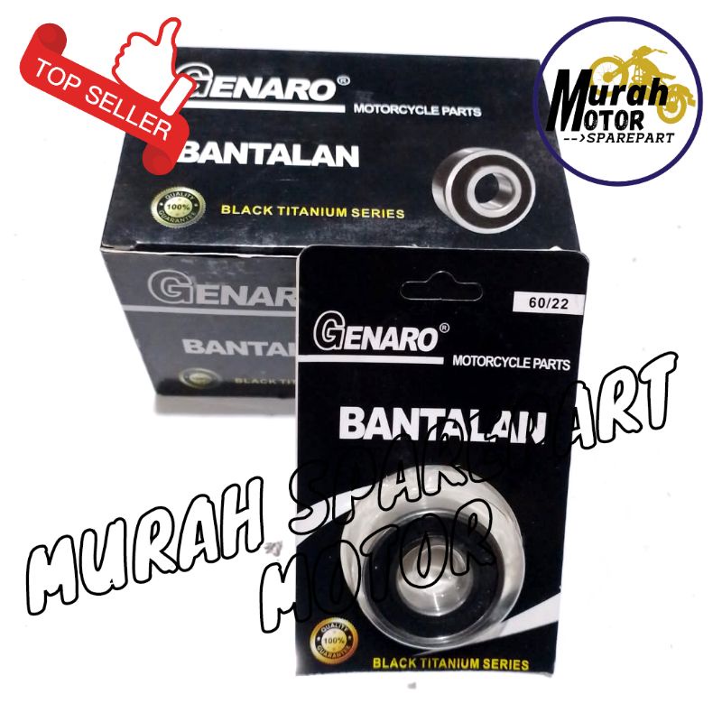 BEARING BERING BALL BEARING LAHAR BALL LAHER WHEEL 60/22 2RS GENARO