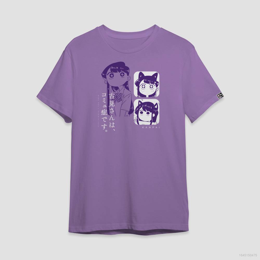 เสื้อยืดแขนสั้นลําลอง ทรงหลวม พิมพ์ลายอนิเมะ Komi Shouko Design Komi Can not Communicate โอเวอร์ไซซ์