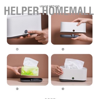 Helper Homemall กล่องทิชชู่พลาสติก Pp แบบตั้งโต๊ะ สําหรับห้องครัว ห้องน้ํา