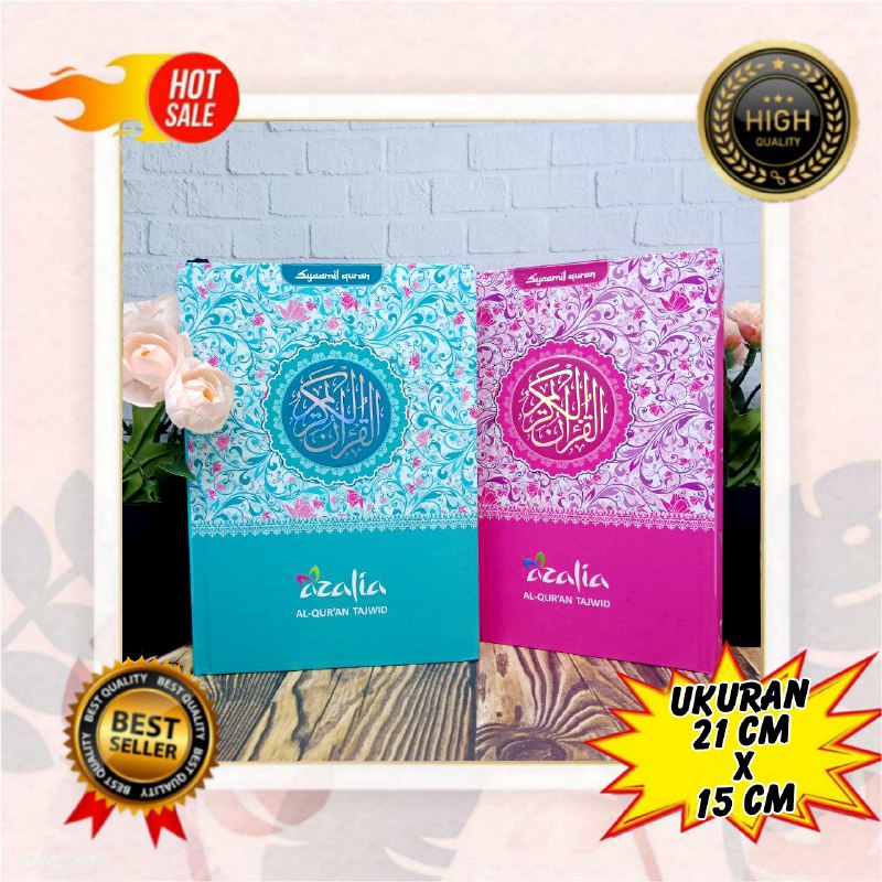 Al Quran Azalia A5 ปกแข็ง, แปล Al Quran, สี Al Quran Tajwid, Al Quran Memorization, Al Quran Al Qura