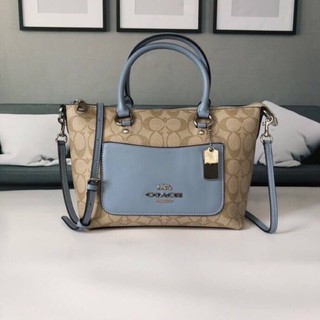 COACH  MINI EMMA SATCHEL IN SIGNATURE CANVAS