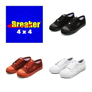 🔥ส่งฟรี🔥รองเท้า Breaker รุ่น 4x4 พื้นเขียว รองเท้าผ้าใบนักเรียนเบรกเกอร์