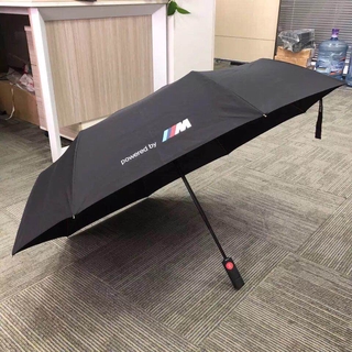 BMW umbrella short handle black umbrella 4s Shop gift pure black automatic umbrella 225i 320 330 425i 430i 525i 530i 540i 630i 730li 740li 750li 760li  X2 X3 X4 X5 X6 X7 X8 Z4 high quality waterproof