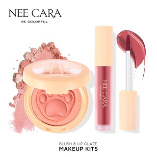 NEE CARA นีคาร่า เซ็ตแต่งหน้า ลิปแมต ลิปสติก บลัชออน N317 MAKEUP KIT BLUSH&amp;LIP