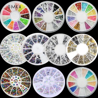 ☆Sl Colorful Shiny Nail Art Decoration Wheel Star DIY Manicure Accessory